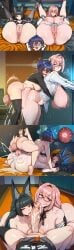 1futa 2girls after_sex after_vaginal ai_generated animal_ear_fluff animal_ears anus ass belle_(zenless_zone_zero) black_hair black_thighhighs blue_hair blush bottomless breasts choker clothes_pull comic cooperative_fellatio creampilations cum cum_in_ass cum_in_pussy cum_overflow cum_pool cumdrip ejaculation erection excessive_cum fellatio fertilization fff_threesome folded fox_ears fox_girl fox_tail full-package_futanari futa_with_female futanari glasses group_sex heart hoshimi_miyabi huge_breasts huge_cock huge_testicles impregnation indoors large_breasts large_penis legs_up licking licking_penis long_hair lying mating_press missionary mosaic_censoring multiple_girls nipples nude on_back open_mouth oral ovum pants_pull penis pink_hair pussy pussy_juice red_eyes sex shirt short_hair shorts_pull sperm_cell sweat tail testicles thighhighs threesome tongue tongue_out trembling tsukishiro_yanagi uncensored vaginal_penetration veins veiny_penis white_shirt zenless_zone_zero
