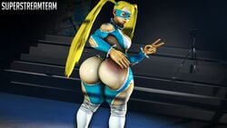 3d ass ass_focus big_ass big_butt blonde_hair bubble_ass bubble_butt capcom curvaceous dat_ass fat_ass gesture huge_ass huge_butt large_ass large_butt leotard mask rainbow_mika seductive source_filmmaker street_fighter superstreamteam thick_ass thick_thighs v voluptuous wide_hips