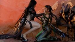 death defeated defeated_heroine eve_(stellar_blade) fight guro raven_(stellar_blade) ryona stabbed stellar_blade video_game_character video_games