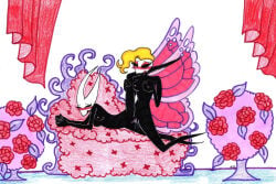 hollow_knight hollow_knight:_silksong hollow_knight_(franchise) team_cherry bug bug_girl hornet_(hollow_knight) 2girls spider spider_girl breasts pussy yuri lesbian_sex marissa_(hollow_knight) butterfly butterfly_wings butterfly_girl tribadism scissoring scissoring_position rubbing_pussies_together blushing blushing_female blush blush_lines grabbing_own_breast grabbing_breasts pussy_juice small_breasts