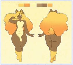 anthro ass big_butt cabbit curves feline girly hair hybrid jujubeeluv lagomorph long_hair male mammal model_sheet nude penis rabbit slightly_chubby solo thick_thighs voluptuous