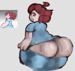 1girls 2d 2d_(artwork) ahoge ass ass_bigger_than_head ass_bigger_than_torso ass_crack ass_focus back back_view bare_ass big_ass big_thighs bottom_heavy bubble_butt chubby chubby_female clothed clothed_female clothing colored_sketch curvaceous curvy curvy_female curvy_figure enormous_ass enormous_thighs exposed_ass fat_ass fat_thighs fatass_teto female female_only gigantic_ass gigantic_thighs gluteal_fold grey_background hands_on_hips hips_wider_than_shoulders huge_ass huge_thighs hyper hyper_ass hyper_thighs igaku_(utau) kasane_teto large_ass large_thighs looking_at_viewer looking_back looking_back_at_viewer massive_ass massive_hips massive_thighs mob_face no_pants nurse nurse_uniform pants_down pear_shaped pear_shaped_female plump plump_ass plump_thighs pulling_down_pants red_eyes red_hair reference reference_image round_ass shiny_clothes short_sleeves simple_background sketch skin_tight skin_tight_pants small_breasts solo solo_female stretch_marks sweatdrop sweaty sweaty_ass thick_ass thick_thighs thigh_gap thighs thighs_bigger_than_head thighs_bigger_than_torso thunder_thighs tight_clothing tight_fit tight_pants twin_drills utau uufnjini venus_body voluptuous voluptuous_female wide_hips
