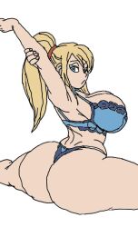 samus aran from metroid by hoofandmego (artist)