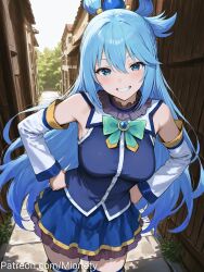 aqua (konosuba) from kono subarashii sekai ni shukufuku wo! by mionety