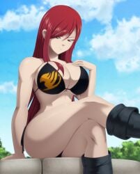 erza scarlet from fairy tail by ravenravenraven