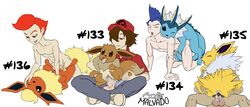 2016 3girls 5boys all_fours anus ass biting black_eyes blue_fur blue_hair brown_eyes brown_fur brown_hair canine closed_eyes clothed clothed_male_nude_female clothing cum cum_in_pussy cum_inside cumshot doggy_style eevee eeveelution ejaculation feet female flareon foreskin from_behind fur furry gay hair half-closed_eyes hand_on_head hat human interspecies jolteon josemalvado josemalvado_pokemon_series male mammal nintendo no_nipples nude one_eye_closed open_mouth orange_fur orgasm paws penetration penis penis_out pokémon_(species) pokemon pussy pussy_juice red_eyes red_fur red_hair sex short_hair simple_background sitting smile spread_legs straight tail tailjob testicles text tongue tongue_out vaginal_penetration vaporeon video_games wet white_background white_fur wink yaoi yellow_fur