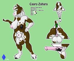 2016 animal_genitalia animal_penis anthro balls big_balls big_breasts big_penis breasts equine equine_penis erection herm horse horsecock huge_balls huge_breasts intersex kiroki mammal model_sheet nipples nude penis pussy simple_background solo standing