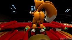 2016 3d aircraft airplane animated ass backsack balls canine darksorm fox furry huge_ass humanoid male mammal solo sonic_(series) source_filmmaker tails twerking