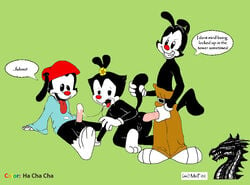 2002 animaniacs clothing doggy_style dot_warner flower ha_cha_cha incest male/female princess royalty sex straight wakko_warner yakko_warner