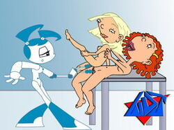 2d 3girls as_told_by_ginger courtney_gripling crossover female female_only ginger_foutley gynoid humanoid jenny_wakeman multiple_girls my_life_as_a_teenage_robot nickelodeon robot robot_girl robot_humanoid straight_hair teenager threesome wdj xj-9 young yuri