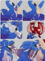 anal anal_sex anthro anthro_on_feral ass_to_mouth balls big_dom_small_sub collar comic cum cum_in_ass cum_in_mouth cum_inside cum_on_chest cum_on_face cum_on_penis cum_on_stomach cum_while_penetrated cumshot deepthroat dragon duo ejaculation erection excessive_cum fellatio feral firondraak gay gorath horn huge_cock inflation internal knot male masturbation nude oral orgasm penetration penis sex size_difference wings yaoi zoophilia