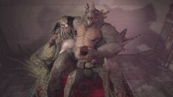 3d animated grux male mammal paragon penis rampage rhinoceros yaoi