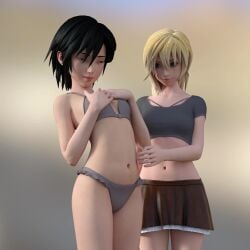 2girls 3d 3d_(artwork) 3d_animation 3d_model 3d_render belly belly_button belly_fetish belly_gurgle belly_kink belly_movement belly_movements belly_rubbing belly_rubs black-haired_female black_hair blonde-haired_female blonde_hair daz3d daz_studio girls gurgle_(sound_effect) gut_sounds hungry_belly hungry_stomach kingdom_hearts kingdom_hearts_iii my_art myart namine navel_fetish rumbling_stomach self_upload ship shipping shy_expression smiling_at_another smiling_at_partner sound sound_effects sound_warning stomach stomach_deformation stomach_growling stomach_kink stomach_noises tagme tummy_rub video xion yuri zazkinkart