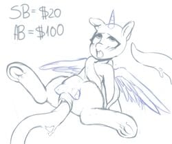 alicorn auction clitoris equine forced horn horse kei_kun mammal my_little_pony nude pony pussy rape tentacle underhoof wings ych