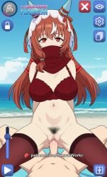 1boy 1girls ai_generated animated big_breasts big_penis bra breasts breath brown_hair cowgirl_position cum cumshot female female_penetrated game gameplay gameplay_mechanics highres intercourse light-skinned_female light-skinned_male longer_than_one_minute male mp4 my_hardcore_harem navel necwaiworks nipples on_top open_mouth orgasm patreon_logo patreon_url patreon_username penis pussy scarf self_upload sex sound spread_legs still_in_love_(umamusume) straight tagme thighhighs tongue_out umamusume uncensored vaginal_penetration vaginal_sex veil video video_games
