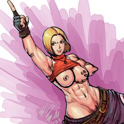 blue mary from fatal fury by mrgolgatha