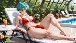 1dickgirl 1futa 2026 abs ai_generated artist_name big_ass big_breasts big_bulge big_penis bikini blue_eyes blue_hair bulge bulma bulma_(dragon_ball) bulma_briefs bulma_briefs_(majin_buu_saga) curvy curvy_figure dragon_ball dragon_ball_super dragon_ball_z futa_only futanari high_quality high_resolution highres muscular muscular_futa muscular_futanari poolside red_bikini relaxing self_upload sir-flameheart solo_focus thick_thighs uncensored
