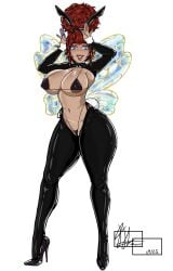 big_breasts big_nipples bunny_girl bunnysuit dae fanart pixie reverse_bunnysuit tiny_pixie_dae tinypixiedae vtuber vtuberfanart vtubers