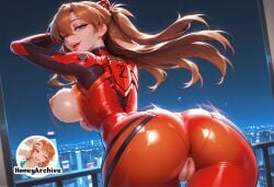 asuka langley sohryu from neon genesis evangelion by honeyarchive