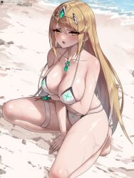 mythra from xenoblade chronicles 2 by breakthrough rr