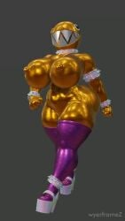 1girls 3d 3d_animation 9:16 animated anthro ass big_ass bouncing_breasts breasts chain_chomp female golden_body goldie_(wyerframez) huge_breasts legwear mario_(series) mp4 short_playtime shorter_than_10_seconds swaying_hips tagme video wyerframez