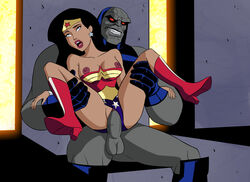 1boy 1girls amazon ambiguous_consent areola areolae balls bare_shoulders big_penis black_hair blue_eyes boots bracelet breasts breasts_out color cowgirl_position dangling_testicles dark_hair darkseid dc dc_comics dcau diana_prince earrings enemies enemies_to_lovers enemies_with_benefits erect_nipples female fucked_silly heels heroine high_heel_boots holding huge_cock interspecies justice_league justice_league_unlimited large_areolae large_breasts large_penis lipstick long_hair long_penis male mistermultiverse nipples nudity open_mouth panties_aside penis perky_breasts pleasure_face pussy rape red_eyes rolling_eyes sex sitting smile straight superheroine supervillain testicles the_new_gods thick_lips tiara uncensored vagina vaginal vaginal_penetration veiny_penis villain wonder_woman wonder_woman_(series)