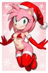 amy rose from christmas by katalystnya