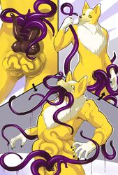 bed canine corrupted corruption goldi gore influation krokobyaka male_only mammal original original_character parasite shower sleeping tentacle transformation urethra urethral urethral_insertion urethral_penetration wolf