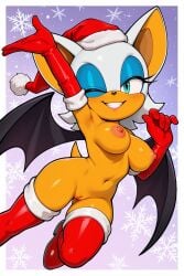 rouge the bat from christmas by katalystnya
