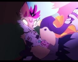 2d 2d_animation amazon_prime animated animation blue_pubes deadly_sin furry furry_female furry_male furry_only grabbing_own_breast hellaverse hellhound helluva_boss pubes queen_bee-lzebub_(helluva_boss) stomach_bulge tagme toxis video vortex_(helluva_boss) wet wet_penis