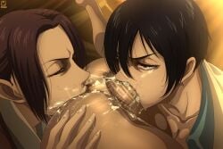 mikasa ackerman from attack on titan by new epic artist