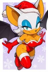 rouge the bat from christmas by katalystnya