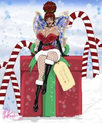 big_breasts bunny_girl christmas_2025 christmas_outfit dae fanart pixie tiny_pixie_dae tinypixiedae vtuber vtuberfanart vtubers