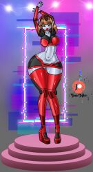 1girls android breasts courtney_gears ratchet_and_clank robot robot_girl thick_thighs toxicniko wide_hips