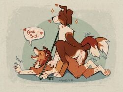 2024 4_fingers 4_toes abstract_background absurd_res ambiguous_penetration anthro anthro_on_anthro anthro_penetrated anthro_penetrating anthro_penetrating_anthro anus artist_name autumndisiac balls black_nose breasts brown_body brown_fur canid canine canis clicker clicker_training clicking closed_eyes collar collar_only collie colored contact_onomatopoeia digital_drawing_(artwork) digital_media_(artwork) digitigrade doggy_style domestic_dog duo english_text entwined_tails feet female female_anthro female_on_bottom female_penetrated fingers from_behind_position fur genitals green_collar green_leash heart_symbol herding_dog hi_res holding_leash holding_object impact_onomatopoeia leash leashed_collar leashed_male male male/female male_anthro male_on_top male_penetrating male_penetrating_female mammal markings medium_breasts motion_lines mouth_closed multicolored_body multicolored_fur nipples nude nude_anthro nude_female nude_male on_bottom on_top onomatopoeia open_mouth pastoral_dog pawpads penetration penile penile_penetration sex sheepdog slap smile snout sound_effects sparkles speech_bubble spots spotted_body spotted_fur tail tail_coil teeth text toes tongue two_tone_body two_tone_fur whap white_body white_fur