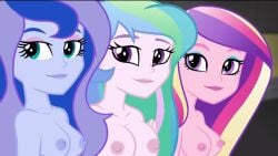 areola areolae blue_hair blue_skin blue_skinned_female blurry_background breasts dean_cadance edit edited edited_image edited_screencap equestria_girls green_hair human humanized my_little_pony my_little_pony_friendship_is_magic naked naked_female nude nude_female pink_hair pink_skin pink_skinned_female princess_cadance_(mlp) princess_celestia_(mlp) princess_luna_(mlp) principal_celestia screenshot_edit vice_principal_luna white_skin white_skinned_female