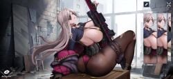 aeons_echo big_ass big_breasts gun tagme uruanna_(aeons_echo) video