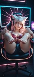 1girls ahri ai_generated barefoot bcilyg egirl league_of_legends