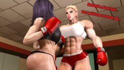 2girls 3d athletic athletic_female big_breasts bigger_female blonde_hair breasts bust busty curvaceous curvy curvy_figure female fit fit_female hips hourglass_figure kori_(sevenarts) legs light-skinned_female light_skin maja_nowak mature mature_female muscles muscular muscular_female original original_character original_characters purple_hair sevenarts short_female shorter_female slim_waist tall_female taller_girl thesevenartsx thick thick_hips thick_legs thick_thighs thighs toned toned_female voluptuous waist wide_hips