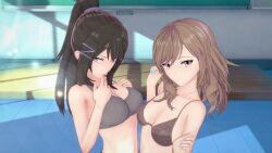 2girls bra chabashira_sae classroom_of_the_elite hoshinomiya_chie koikatsu underwear youkoso_jitsuryoku_shijou_shugi_no_kyoushitsu_e yuri