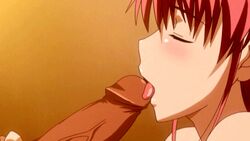 1boy animated animated blush closed_eyes fellatio female happoubi_jin kanojo_x_kanojo_x_kanojo licking oral orifushi_akina penis pink_hair profile screencap shiki_haruomi straight tongue tongue_out uncensored