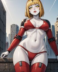 1girls ai_generated android courtney_gears ratchet_and_clank robot robot_girl rule34_diffusion(artist)