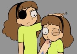 evil_morticia_smith morticia_smith rick_and_morty sucking_penis villain