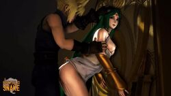 3d against_wall animated ass belt blinking blonde_hair blue_eyes breasts clothed_sex cloud_strife crossover crossover_pairing female final_fantasy final_fantasy_vii gloves green_eyes green_hair jewelry kid_icarus long_hair looking_back loop male necklace nipples no_sound palutena penis pussy rocksolidsnake source_filmmaker straight super_smash_bros. vaginal_penetration video