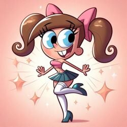 after_transformation genderswap_(mtf) high_heels miniskirt rule_63 stockings the_fairly_oddparents timantha timmy_turner tubetop twintails