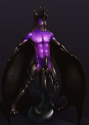 anthro bat dragon female latex_(artist) male mammal rubber