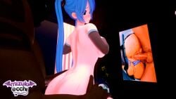 3d 3d_model ahe_gao big_ass big_butt big_dick big_penis breasts dick female_ejaculation female_human female_penetrated hatsune_miku nude nude_female penis pussy pussy_ejaculation pussy_juice riding sex thighhighs vagina vaginal_penetration vaginal_sex vocaloid