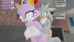 3d blaze_the_cat cat_ears cat_tail cum_dump doggy_style dominant_male feline female hedgehog male sfm silver_the_hedgehog silverknight395 source_filmmaker submissive submissive_female text text_bubble