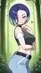 ai_art ai_assisted ai_generated ass belly belly_expansion big_ass big_belly big_breasts big_breasts cum curvy dark_hair female female impregnation nude perrin_(pokemon) pokemon pregnant sex voluptuous voluptuous_female white_skin