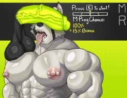 2025 abs anthro areola balls barazoku biceps big_balls big_muscles big_pecs big_penis black_balls bodily_fluids button_prompt canid canine canis deltoids disembodied_penis drooling duo english_text erection fur gameplay_mechanics genitals glans green_background green_penis gui hi_res huge_balls huge_cock huge_muscles humanoid_genitalia humanoid_penis imminent_impregnation imminent_sex male male/male mammal mask mihoyo milkraise muscular muscular_anthro muscular_male nipple_piercing nipples nude obliques open_mouth pecs penis penis_covering_eyes penis_on_face piercing saggy_balls saliva serratus simple_background sweat sweaty_legs teeth text thick_arms thick_penis tongue tongue_out tuft uneven_balls vein von_lycaon white_body white_fur wolf zenless_zone_zero